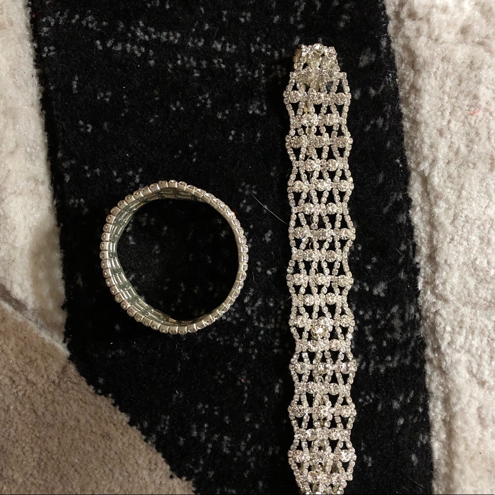 Crystal Choker & Bracelet SET